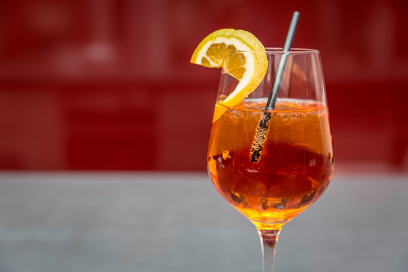 Close-up of iced tea with ice