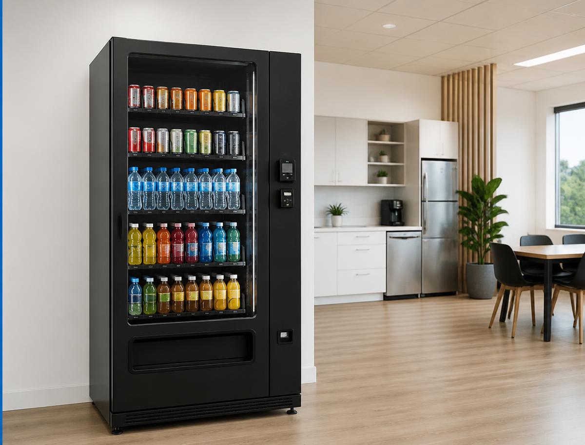 Cold drink vending machine in a Melbourne office serviced by Free Vending Machines Melbourne